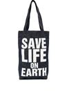 Katharine Hamnett No More Fashion Victims Tote Bag In Blue
