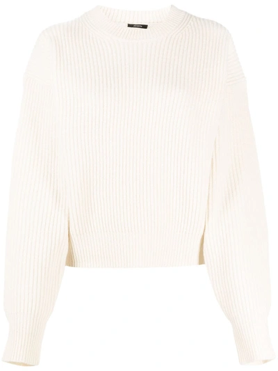 Joseph Ribbed-knit Wool Jumper In White