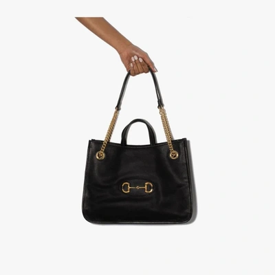 Gucci Horsebit 1955 Large Tote Bag In Black