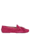 TOD'S TOD'S WOMAN LOAFERS GARNET SIZE 6.5 SOFT LEATHER,11804805DP 12