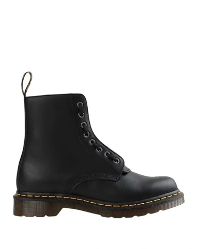 Dr. Martens 1460 Women's Smooth Leather Lace Up Boots In Black