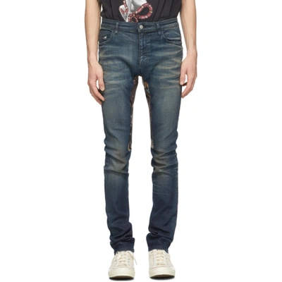 Alchemist Patch-embellished Skinny Jeans In Indigo