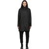 RAINS BLACK TAFFETA RAIN COAT