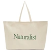 MUSEUM OF PEACE AND QUIET BEIGE TWILL 'NATURALIST' TOTE