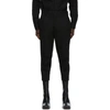 RICK OWENS RICK OWENS BLACK SLIM ASTAIRES CROPPED TROUSERS