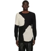 ANN DEMEULEMEESTER SSENSE EXCLUSIVE BLACK & WHITE GOD OF WILD SPOTS SWEATER