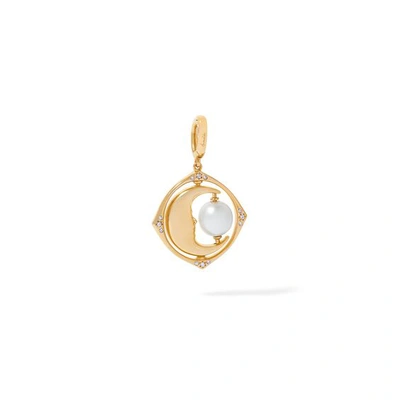 Annoushka Mythology 18ct Gold Pearl Spinning Moon Mini Charm