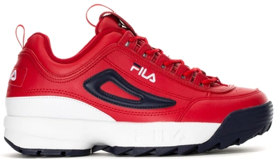 Pre-owned Fila Disruptor 2 Red White Navy In  Red/white- Navy