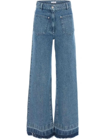 Jw Anderson High-waist Flared Jeans In Blue