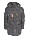 ETRO CAMOUFLAGE DOWN JACKET IN GREEN