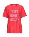 Alberta Ferretti T-shirts In Red