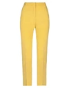 PINKO PINKO WOMAN PANTS YELLOW SIZE 10 VISCOSE, POLYAMIDE, ELASTANE,13506745BK 6