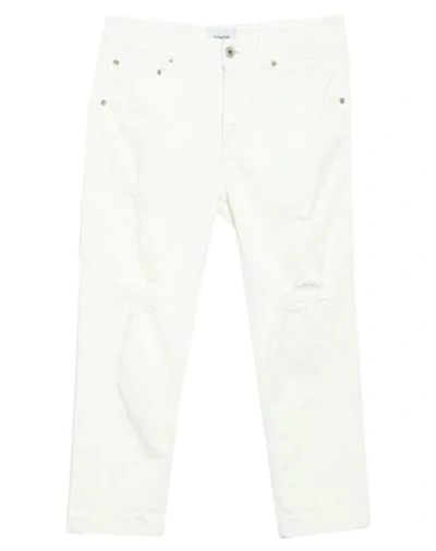 Dondup Denim Cropped In White