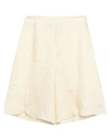 L'AUTRE CHOSE L' AUTRE CHOSE WOMAN SHORTS & BERMUDA SHORTS IVORY SIZE 2 LINEN,13523497MM 2