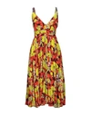 FRANKIE MORELLO FRANKIE MORELLO WOMAN MIDI DRESS YELLOW SIZE 8 VISCOSE,15082759PT 4