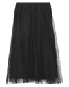 Red Valentino Midi Skirts In Black