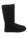 Ugg Classic Tall Ii Shearling-lined Suede Boots In Black