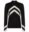 PERFECT MOMENT CHEVRON MERINO WOOL SWEATER,P00516147