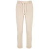 PAIGE CHRISTY SAND SLIM-LEG TROUSERS,3937397