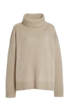 Lisa Yang Women's Jennie Oversized Cashmere Turtleneck Sweater In  Brown,neutral | ModeSens