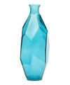 SAN MIGUEL RECYCLED GLASS SLIM CURVED ORIGAMI VASE,000585539