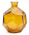 SAN MIGUEL RECYCLED GLASS YELLOW ORIGAMI VASE 18CM,000561767