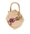 ANNOUSHKA YELLOW GOLD, DIAMOND AND SAPPHIRE LOVELOCK HEART AND ARROW CHARM,16010913