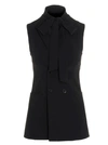 RED VALENTINO REDVALENTINO SCARF COLLAR WAISTCOAT