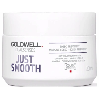 GOLDWELL DUALSENSES JUST SMOOTH 60SEC TREATMENT MASK 200ML FOR SMOOTHING UNRULY, FRIZZY HAIR,206130
