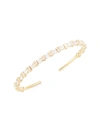 ADRIANA ORSINI CORE FLEXI GOLDPLATED & CUBIC ZIRCONIA CUFF BRACELET,0400013275887