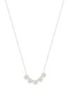 SAKS FIFTH AVENUE 14K WHITE GOLD & DIAMOND NECKLACE,0400010300321