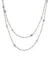 GURHAN 24K YELLOW GOLD, MOONSTONE & ROUND PEARL BEADED NECKLACE,0400013189221