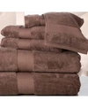 ADDY HOME FASHIONS DOUBLE STITCHED HEM PLUSH TOWEL SET - 6 PIECE BEDDING