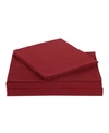 MY WORLD SOLID RED TWIN XL SHEET SET
