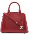 Dkny Paige Medium Satchel With Convertible Strap In Grey Melange
