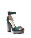Jessica Simpson Women's Everyn Platform Sandals Women's Shoes In Dkgreen 02