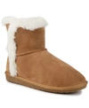 Sugar Marty Womens Faux Suede Cold Weather Winter & Snow Boots In Cognac
