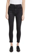 Moussy Vintage Westcliffe High Waist Skinny Jeans In Black