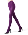 Memoi Women's Cozy Brooklyn Flat Knit Sweater Tights In Phlox