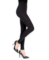 Memoi Zipper Ankle Jean Leggings In Black In Black
