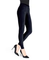 Memoi Women's Thin Ribbed Stretch Corduroy Leggings In Navy