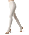 Memoi Angora Blend Tights In Winter Whi