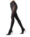 Memoi Flat Knit Tights In Black