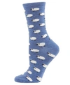 Memoi Women's Cashmere Blend Crew Socks In Light Deni