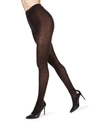 Memoi Flat Knit Sweater Tights In Brown Heat