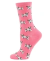 Memoi Women's Cashmere Blend Crew Socks In Pink Heath