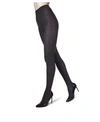 Memoi Women's Toronto Textured Cable Sweater Tights In Black