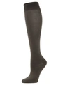 Memoi Women's Bamboo Blend Knit Knee High Socks In Olive