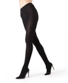Memoi Women's Toronto Textured Cable Sweater Tights In Black