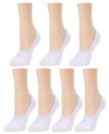 Memoi Hi-cut Women's Liner Socks, Pack Of 7 In White